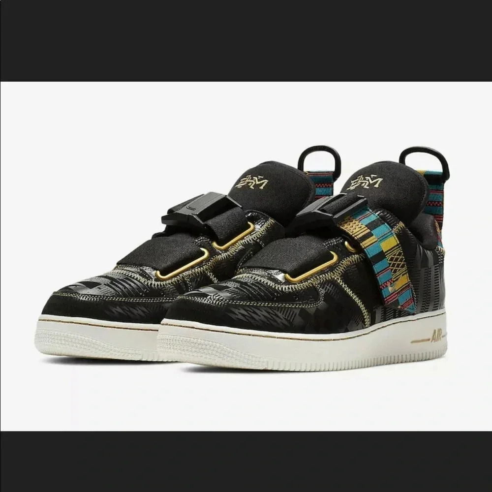 . Nwt! Nike AIR Force 1 Utility BHM sneakers